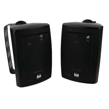 Dual Electronics LU43PB 3Way High Performance Outdoor Indoor Speakers with Powerful Bass pair Bluetooth