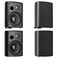 Herdio 800 Watts 65 Inches Outdoor Speakers Wired Waterproof PassiveWall Mount Speakers with Powerful Bass for Home Patio Garden Covered DeckAllWeather DurabilityBlack2 Pairs