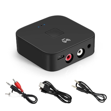 FANTIA NFC Bluetooth 50 Receiver 35mm AUX or RCA Input Speaker HiFi Wireless Audio Adapter Receiver