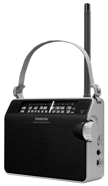 Sangean PRD6BK AMFM Compact Analog Portable Radio