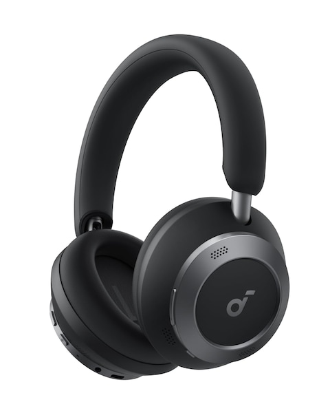 soundcore Space One Pro by Anker Adaptive Active Noise Cancelling Headphones Super Foldable Design 60H Lossless Audio UltraFast Charging HiRes Wireless Audio with LDAC Comfortable Fit