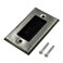 Dahszhi Yohii Brush Wall Plate Stainless Steel Cable Pass Through Insert for Wires Single Gang Cable Access Strap Wall Socket for HDTV Home Theater Systems
