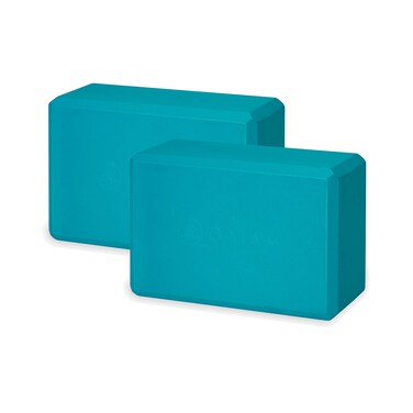 Gaiam Yoga Block  Supportive LatexFree EVA Foam Soft NonSlip Surface for Yoga Pilates Meditation