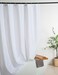 WellColor Fabric Shower Curtain Liner 72x78 Inch Weighted Soft Cloth White Shower Curtain or Liner 78 Inches Length Machine Washable