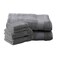 Charisma Soft Bath Sheet Towels 6 pc Bundle  Includes 2 Luxury Bath Sheet Towels 2 Hand Towels  2 Washcloths  Quality Ultra Soft Towel Set  6 Pieces Dark Grey