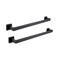 2 Pieces Bath Towel Bars LANC Matte Black 24Inch Bathroom Double Towel Racks Kitchen Hand Towel Holders Stainless Steel Wall Mount Towel Hanger RodsA88046MB