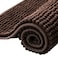 SUBRTEX Bathroom Rugs Chenille Bath Rug Soft Short Plush Bath Mat Soft Shower Mat Water Absorbent Shower Mat Quick Dry Machine WashableChocolate16 x 24