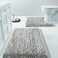 Yimobra Bathroom Rugs Sets 2 Pieces Luxury Shaggy Extra Thick Bathroom Rugs Plush NonSlip Bathroom Floor Rugs UShaped Toilet Mat Ultra Absorbent 60  45cm  60  50cm