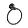 bgl Wall Mounted Classical Design Round Towel Ring for Bathroom Black