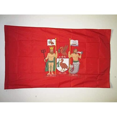 AZ FLAG  Liverpool flag  150 x 90 cm  Liverpool City Flag  Merseyside 100 Polyester With Sheath and Cord  Flag 110g