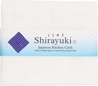 Shirayuki Japanese Kitchen Cloth Essential White Made of Layered Fine Mesh Cloth Dish Wipe Table Wipe Hand Wipe Made in Japan