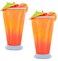 O2COOL Bocaclips  Beach Towel Clips for Beach Chairs Patio and Pool Accessories  Cocktail 2 Count