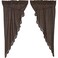 VHC Brands Kettle Grove Plaid Cotton Primitive Curtains Rod Pocket Drawstring Ties Prairie Panel Pair