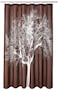 Splash Home Tree Design Polyester Fabric Shower Curtain Hotel Quality for Bathroom Showers and Bathtubs Washable Cloth Liner 70 x 72 Inches BrownChocolate