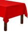 Gee Di Moda Rectangle Tablecloth  60 x 102 Inch  Red Rectangular Table Cloth for 6 Foot Table in Washable Polyester  Great for Buffet Table Parties Holiday Dinner Wedding  More