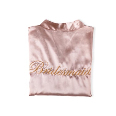 Bride Bridesmaid Robe for WomenSatin KimonoWedding Party Getting ReadyBridal Party Bridesmaid Proposal Robe Gifts