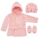 Rising Star babygirls Baby Bathrobe Spa Set baby bath robe set