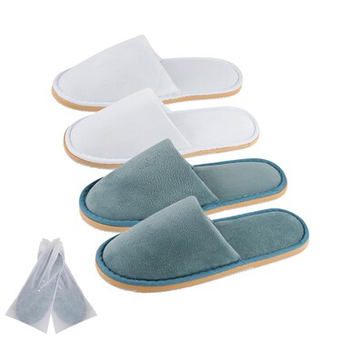 BoxSkivra 26 Pairs Spa Slippers Indoor Slippers Disposable Slippers for Guests Washable  Non Slip Reusable House Slippers for Women Men Bedroom Hotel TravelWedding Thick Soft