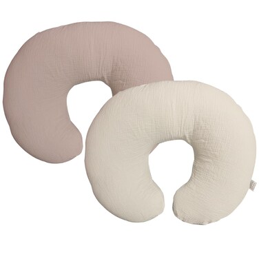 lethooly Nursing Pillow CoverMuslin CottonRemovable Cover for Breastfeeding Pillows 2Pack Pillow Covers UltraSoft Baby Nursing Pillow Fits Newborn Feeding Pillow 225IN18IN Sand FHFHR3D