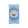 MANCHESTER CITY FC Official Pulse Design Towel One Size BlueWhite