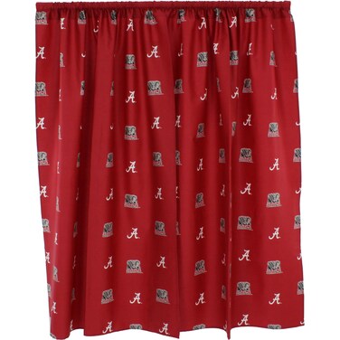 College Covers Everything Comfy Alabama Crimson Tide Curtain Panel Set 2 Panels 2 Matching Tie Backs 42 inches Wide by 84 inches Long