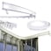 Super More 16 FT Bendable Curtain Track Ceiling Mounted Straight Curved Ceiling Track Set Top Side Mounting Ceiling for Installation Windows Curtain Room Divider Curtain  5 Meter