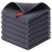 Kitinjoy 100 Cotton Kitchen Dish Cloths 6 Pack Waffle Weave Ultra Soft Absorbent Dish Towels for Drying Dishes Quick Drying Kitchen Towels Dish Rags 12 X 12 Inches Dark Grey