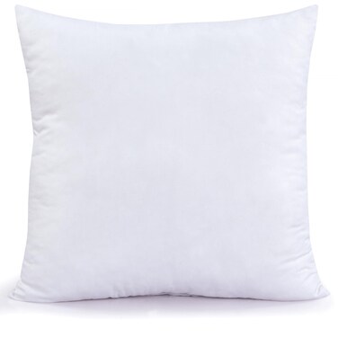 ROYALE LINENS Throw Pillow Insert 1 Pack 17 x 17 Inch Pillow Insert  Square Pillow  Bed  Couch Pillow  Sofa Pillow Insert  Decorative Pillow Insert  Inner Cushion  Pillow  Shams Stuffer White