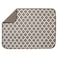 ST INC XL Microfiber Dish Drying Mat 18 x 24 Taupe Trellis