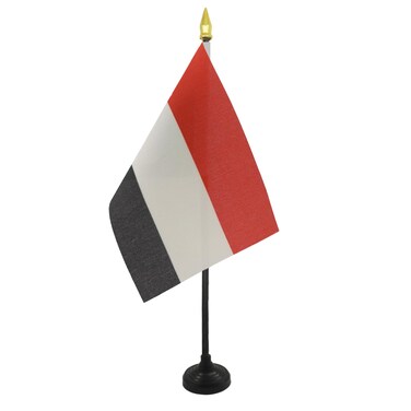 AZ FLAG Sudan Table Flag 15 x 10 cm  Small Office Flags 10 x 15 cm Gold Tip