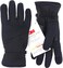 Core Conduct Gloves Black Touchscreen Compatible Leather Palm Patch 360 Degree Stretch Sweater Knit Bonded
