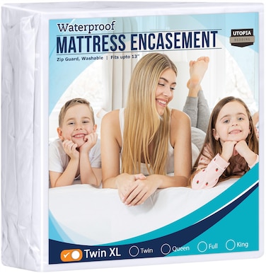 Utopia Bedding Zippered Mattress Encasement Twin XL  100 Waterproof and Bed Bug Proof Mattress Protector  Absorbent SixSided Mattress Cover