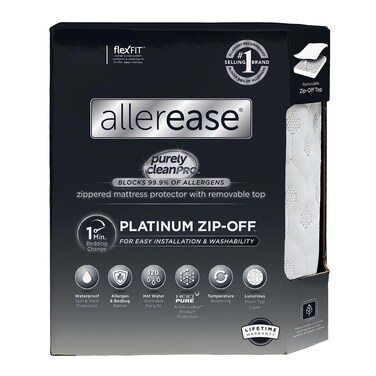 AllerEase Platinum ZipOff Top Mattress Protector Full