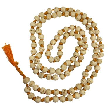 Naisha Hare Rama Hare Krishna Tulsi Holy Basil Japa Mala 1081 Beads Original for Daily Mantra Jaap Bead Size 67mm 1 Pc Basil Mala 67 MM Wood tulsi beeds