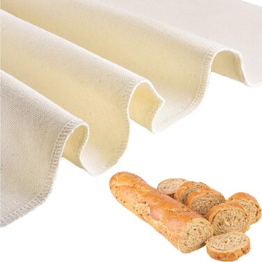 Panxxsen Professional Bakers Couche Extra Large 35 x 26 InchHeavy Duty Linen Pastry Proofing Cloth for Bread Dough BakingThick Baking Bread Cloth for BaguettesLoavesCiabatta