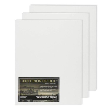 Centurion Deluxe Oil Primed Linen Panel 3Pack 12x16