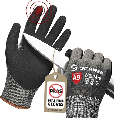 Schwer Cut Resistant Gloves Level 9 Touchscreen