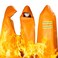 DIBBATU Fireproof Cloak 72  70In Fire Escape Cloak Extra Big Fireproof Fiber Cape Emergency Survival Safety Blanket Full Body Protection Fire Escape Suit for Household Office Orange 72  70in