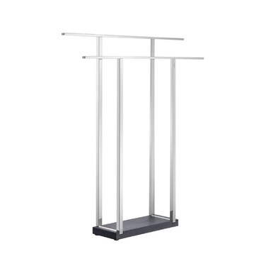 blomus MENOTO Polished Towel Rack Metal Silver 75 x 16 cm h 93 cm