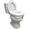 Carex EZ Lock Raised Toilet Seat Adds 5 Inches to Toilet Height Elderly And Handicap Toilet Seat Riser Round Or Elongated Toilets