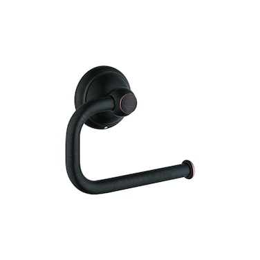 hansgrohe Toilet Paper Holder Easy Install 5inch Classic Accessories in Rubbed Bronze 06093920