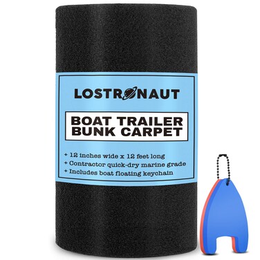 LOSTRONAUT Boat Trailer Bunk Carpet  12 Inches x 12 feet Roll  Contractor Grade Marine Carpet Padding 12 Inches x 12 feet