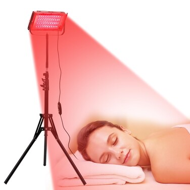 DMMBMFC Red  Light  Therapy  Panel  with Stand 3567 Height Adjustable Infrared Light Panel Red 660nm and Near Infrared 850nm with Smart Controller R10