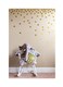 Posh Dots Metallic Gold Circle Wall Decal Stickers for Festive Baby Nursery Kids Room Trendy Cute Fun 200 Decals Vinyl Removable Round Polka Dot Decor Safe for Wall Paint Confetti