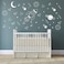 Dycica Space Wall Decal Nursery Outer Space Decor Rocket Decal Boy Room Decor Space Ship Decal Space Themed Room Planets Wall Decal for Baby Boys NurseryA37 White