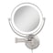 Zadro 14 Round Fluorescent 5X1X Bathroom Magnifying Mirror Wall Mounted Makeup Mirror 20 Extendable Shaving Mirror