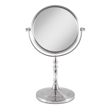 Zadro TwoSided Vanity Swivel Mirror Satin Nickel VAN45