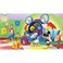RoomMates JL1317M Mickey  FriendsClubhouse Capers Spray and Stick Removable Wall Mural  105 ft x 6 ft