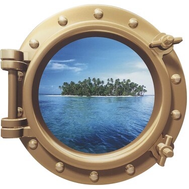 Cruise Porthole Sticker  Easy Peel On Off Walls