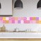 RoyalWallSkins Tile Decals 4x4 Inch  Set of 16  DIY Self Adhesive Peel and Stick Tile Stickers for Backsplash Bathroom Kitchen Home Decor Murcia TAD170310